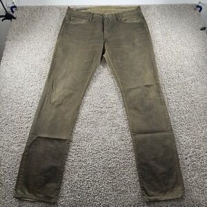 Gap Pants Men 36x34 Green Skinny Fit 1969 Preppy Casual Classiccore‎ Canvas